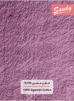 Sandy Sandy Extra Large Bath Towel Premium Hotel Quality 100% Cotton Made in Egypt, Soft Quick Drying and Highly Absorbent (90x180 cm) - Lilac  - Image 5