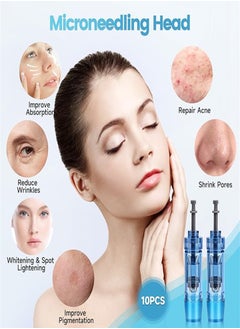 دي آر. بن عبوة من 10 خراطيش إبرة قلم Dr.Pen Microneedle - متوافقة مع طرازات Dr.Pen A9 وA11 وA8S وM8S، قطع غيار يمكن التخلص منها مع حربة (36 إبرة)  - Image 2
