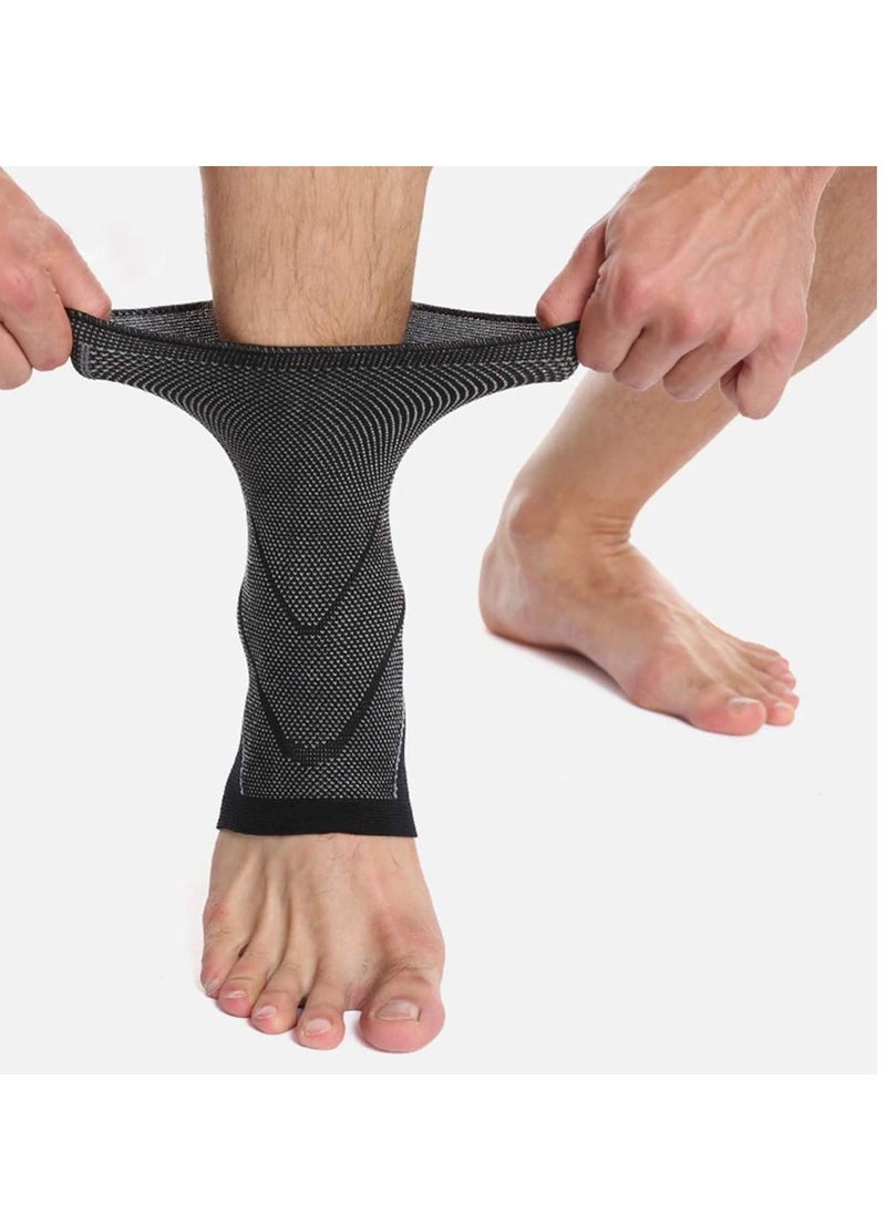 Y&D - Ankle Brace Compression Support Sleeve - Socks for Plantar Fasciitis, Foot Swelling, Achilles Tendonitis, Joint Pain, Injury Recovery, 1Pair, L - Image 1