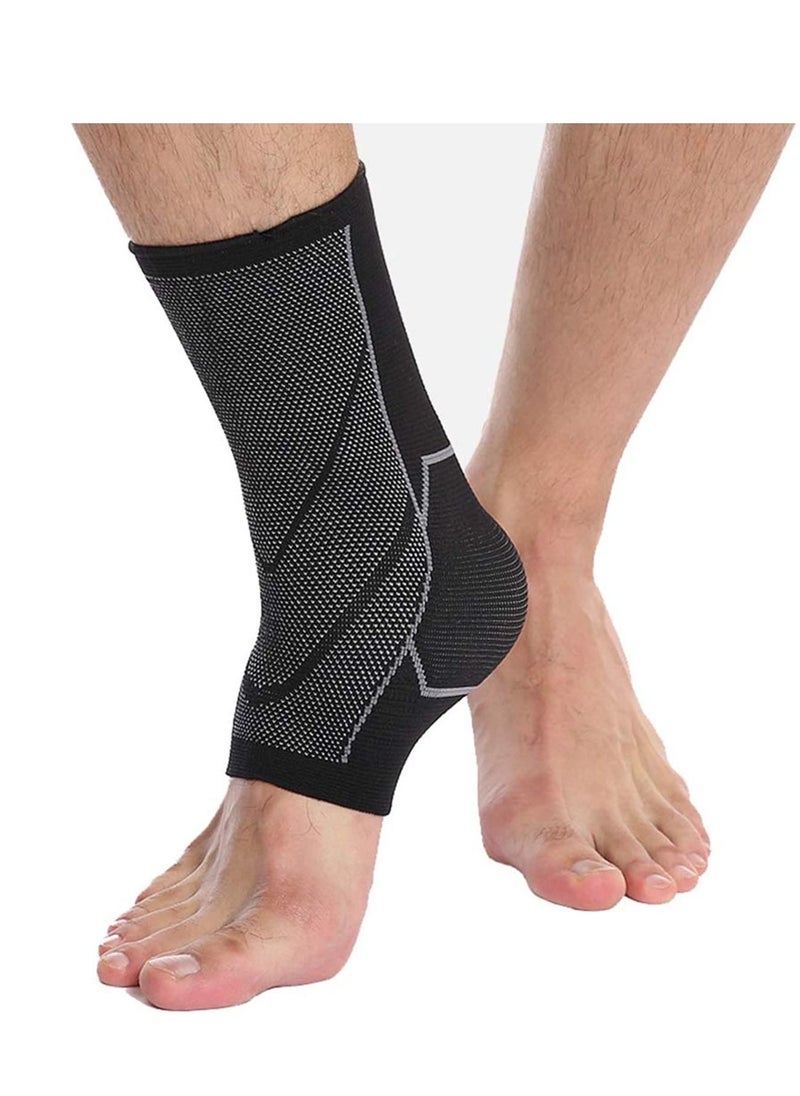 Y&D - Ankle Brace Compression Support Sleeve - Socks for Plantar Fasciitis, Foot Swelling, Achilles Tendonitis, Joint Pain, Injury Recovery, 1Pair, L - Image 1