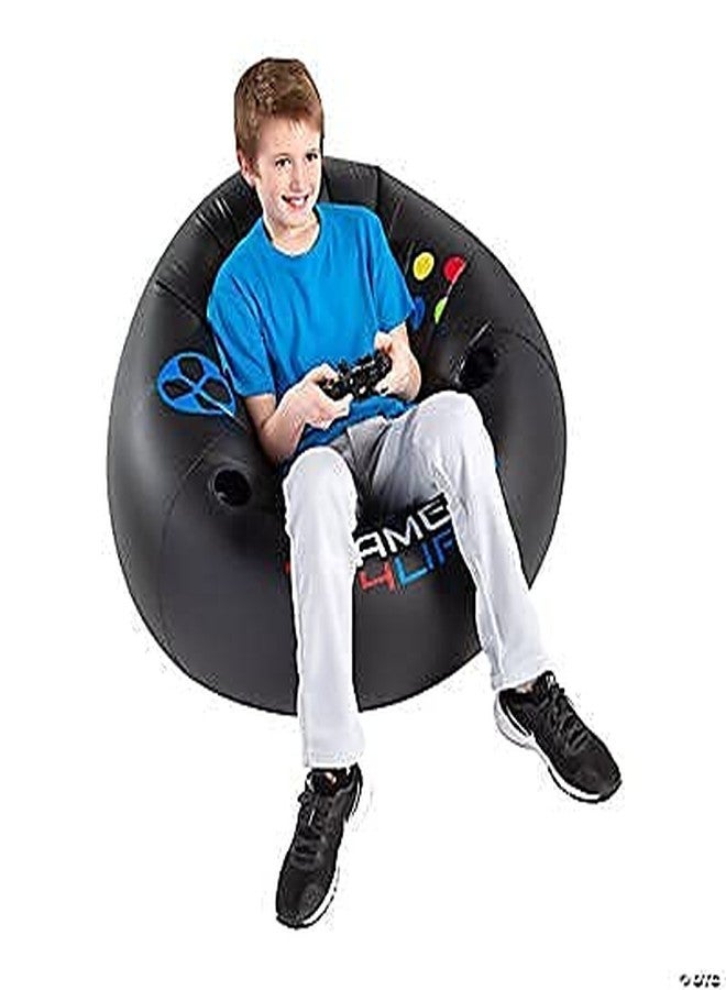 Tribello Inflatable Video Gaming Chair for Kids, Teens Cool Game Chair,Xbox Chair, Perfect for Game Rooms,Video Games or Relaxing, Family Movie Nights,Dorms, Parties, - Image 5
