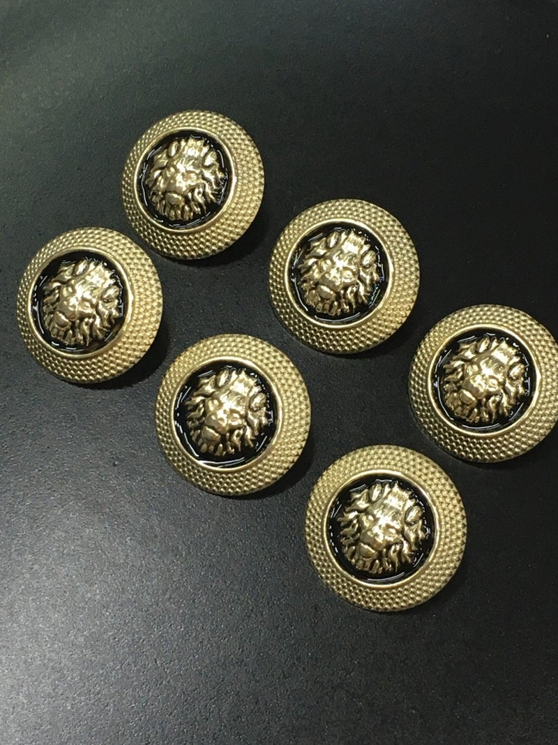 Karan Tuhafiye Karan Haberdashery Trench Coat and Jacket Button Lion Model Set 6 Piece Set - Image 1
