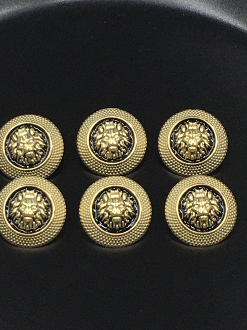 Karan Tuhafiye Karan Haberdashery Trench Coat and Jacket Button Lion Model Set 6 Piece Set - Image 4