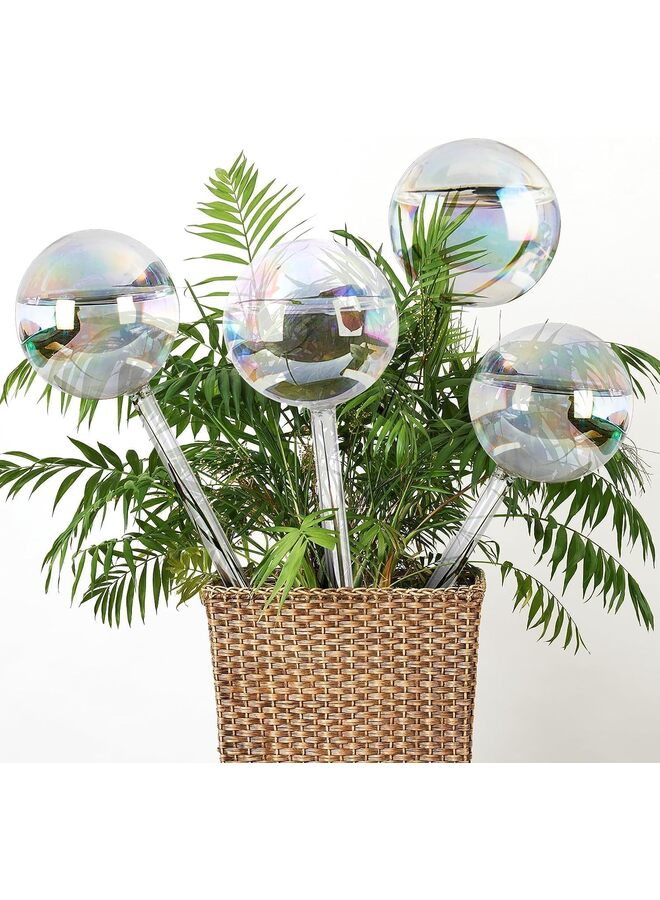 Generic 4 PCS Iridescent Self Watering Globes,  Self Watering Planter Insert, Automatic Plant Waterer Indoor, Plant Watering Devices, Plant Water Globes, Watering Bulb  - Image 1