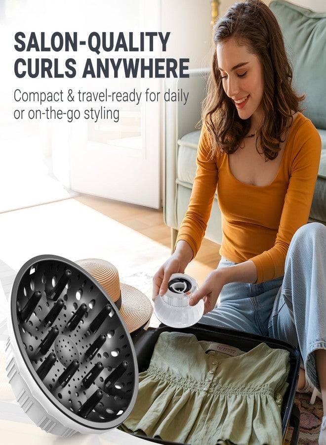 Evalunira Universal Hair Diffuser: Hair Dryer Diffuser Attachment for Curly & Wavy Hair, Fits 1.4-2.4 Inch Nozzles, Ideal for Long Thick Hair, Hair Styling Tool，White - Image 5