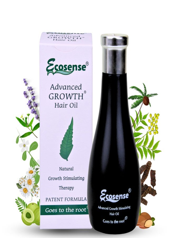 ECOSENSE Advance Growth Hair Oil | Ayurvedic Formula with Neem, Amla, Bhringraj and Natural Herbs for Strong| Hair Fall Prevention, and Scalp Nourishment(100ml) - Image 1