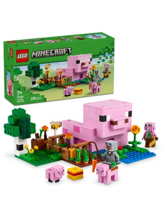 Minecraft The Baby Pig House with Animal Toys 21268 (Age 7+, 238 Pieces)