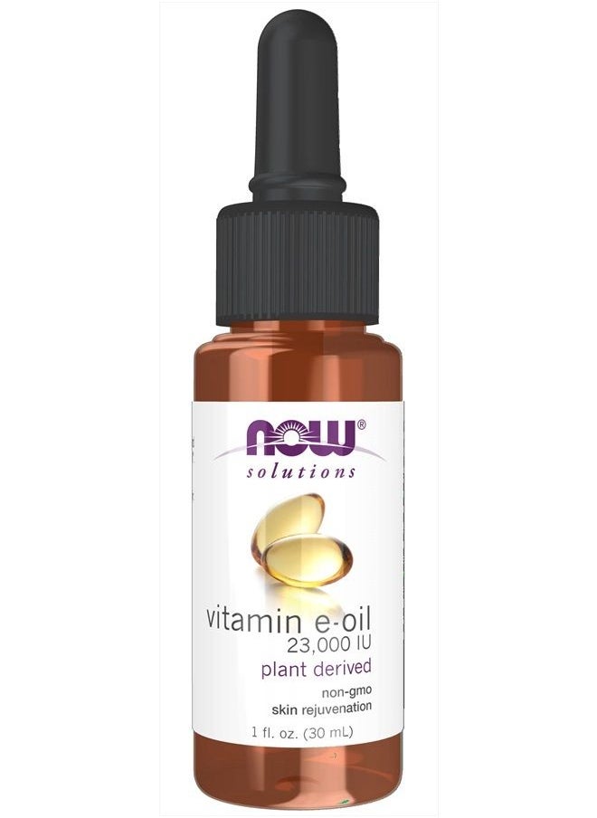 now - Solutions, E-Oil 23,000 IU, Natural Skin Rejuvenation, Skin Moisturizer, 1-Ounce - Image 1