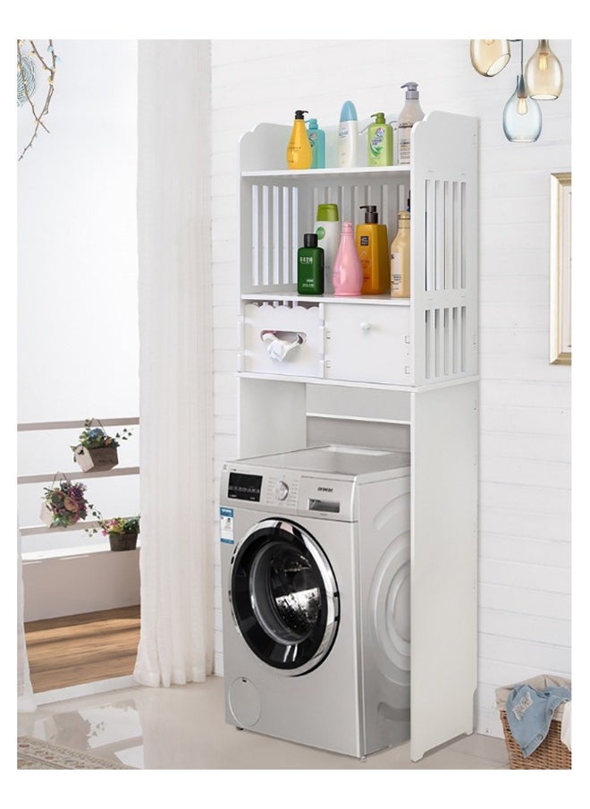 Hihonor - Toilet Storage Rack,Toilet Shelving, Floor Standing Storage Cabinet - Image 1