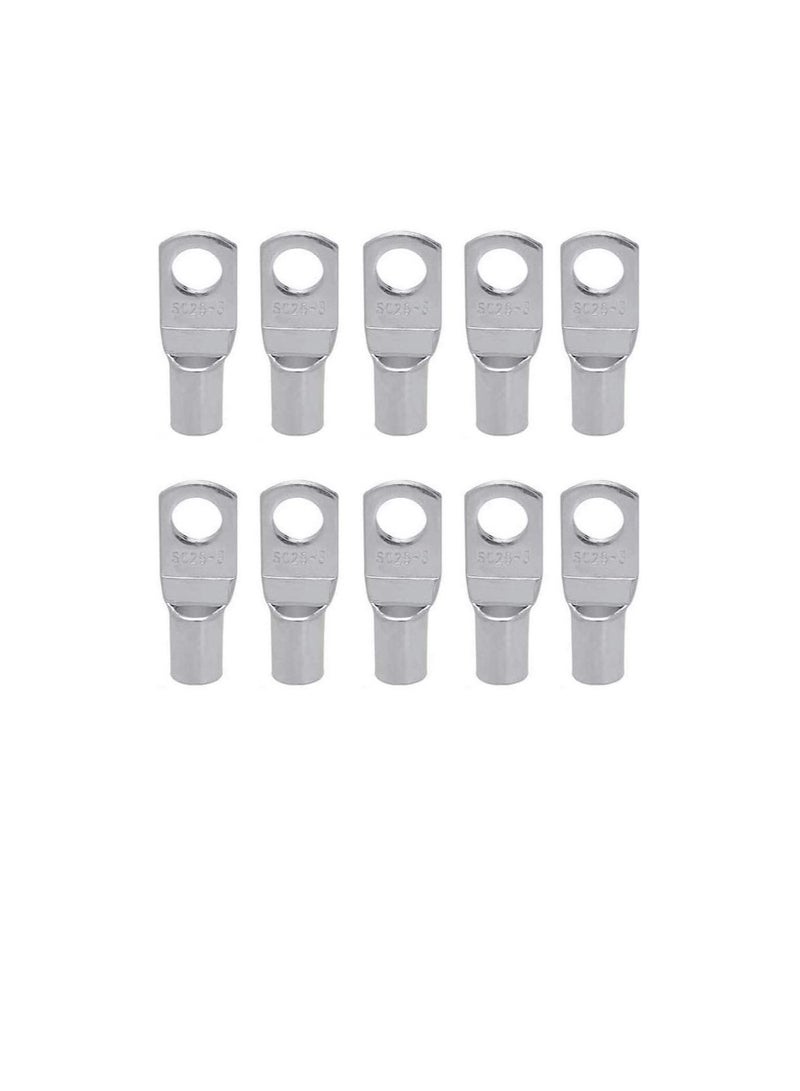 Copper Cable Lugs 10Pcs Set-Wire Terminals, Connector Cable lugs Ring Battery SC Terminals, for Marine, Solar, Automotive, Electric, Home Applications etc (Hole Size 8mm, Cable Size 50mm) - Image 3
