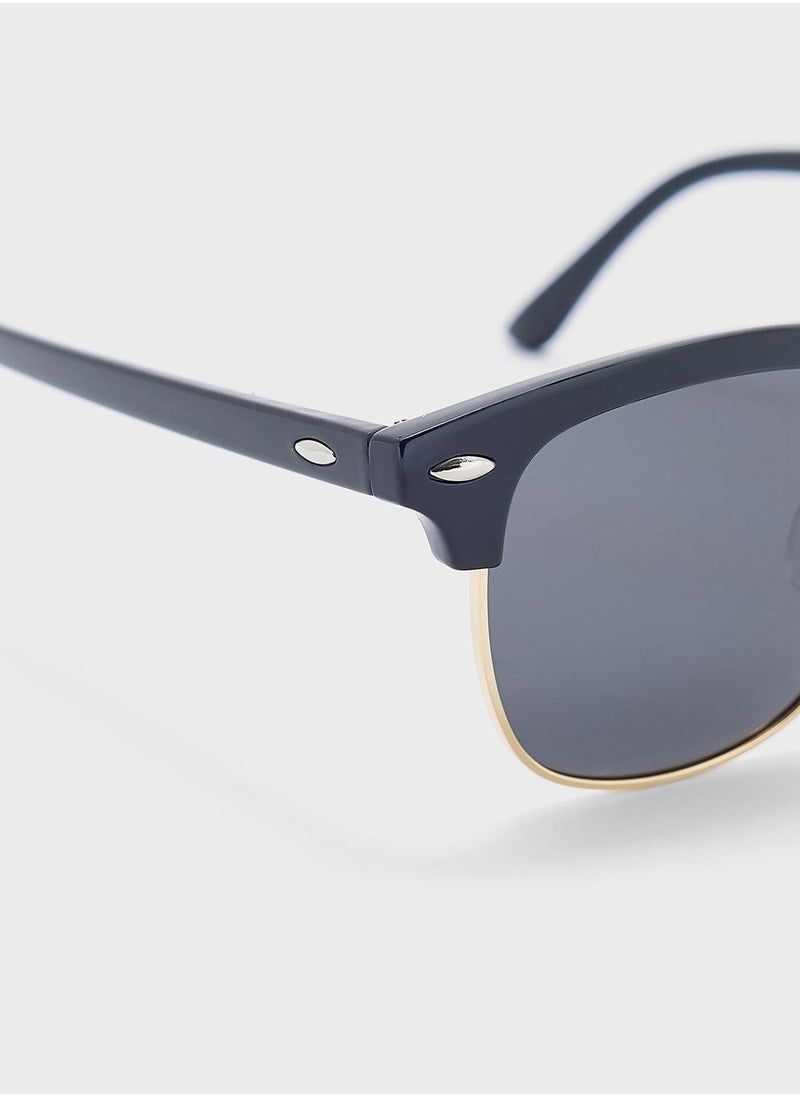 Robert Wood - Polarized Clubmaster Sunglasses - Image 1