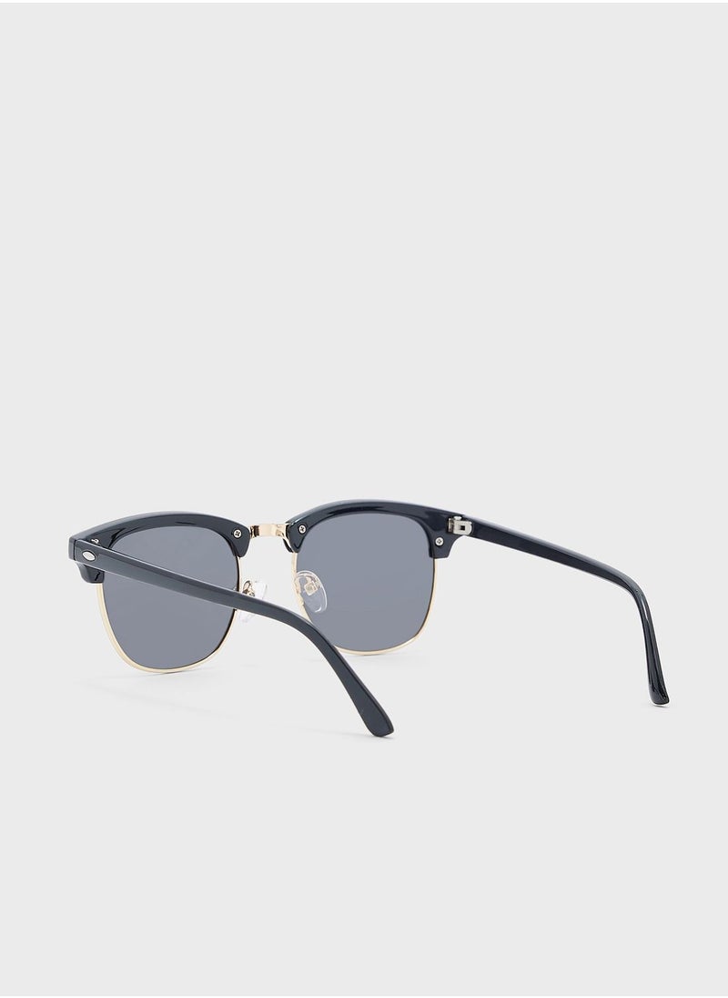 Robert Wood - Polarized Clubmaster Sunglasses - Image 1