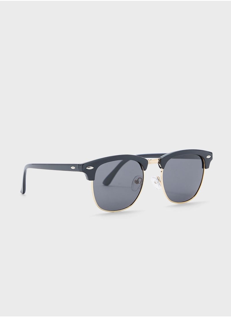 Robert Wood - Polarized Clubmaster Sunglasses - Image 1