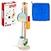 HELLOWOOD Kids Cleaning Set 8 Pcs Wooden Housekeeping Play Set Includes Broom Mop Duster Dustpan Brushes Rag and Organizing Stand Cleaning Toys Gift for Toddlers Girls Boys Age 36 Solid Beech Wood - Image 2