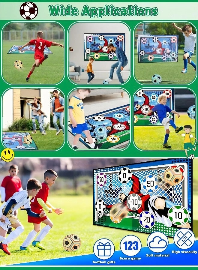 مجموعة ألعاب كرة القدم للأطفال، تتضمن كرة قدم ولوحة أهداف معلقة. لعبة رياضية ممتعة للاستخدام في الأماكن المغلقة والمفتوحة، وهي الهدية المثالية للأولاد والبنات. - Image 5