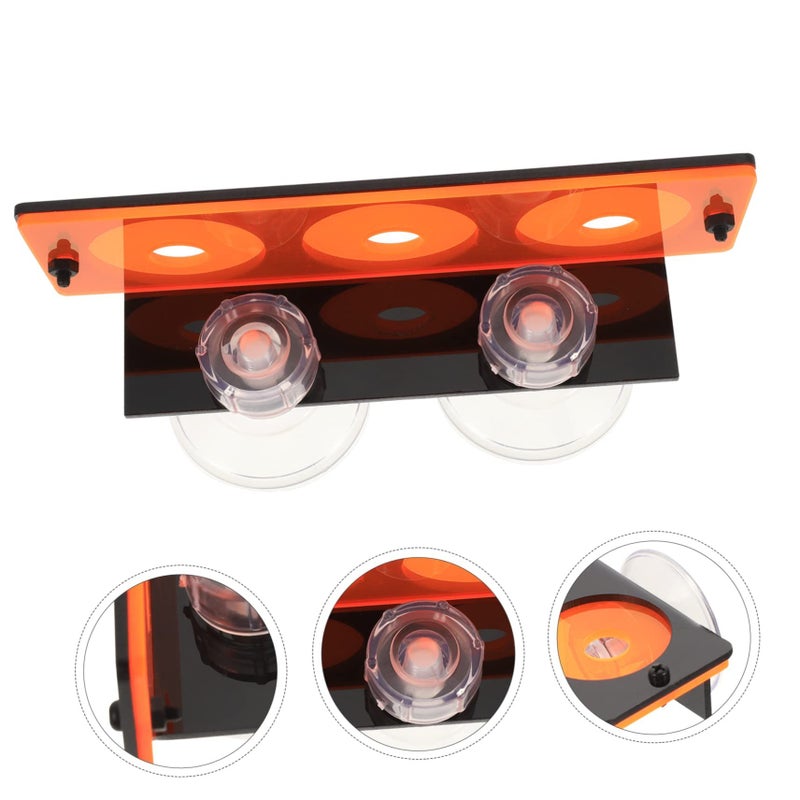 Orange Acrylic Coral Holder 15cm For Aquarium Supply 3pcs - Image 3