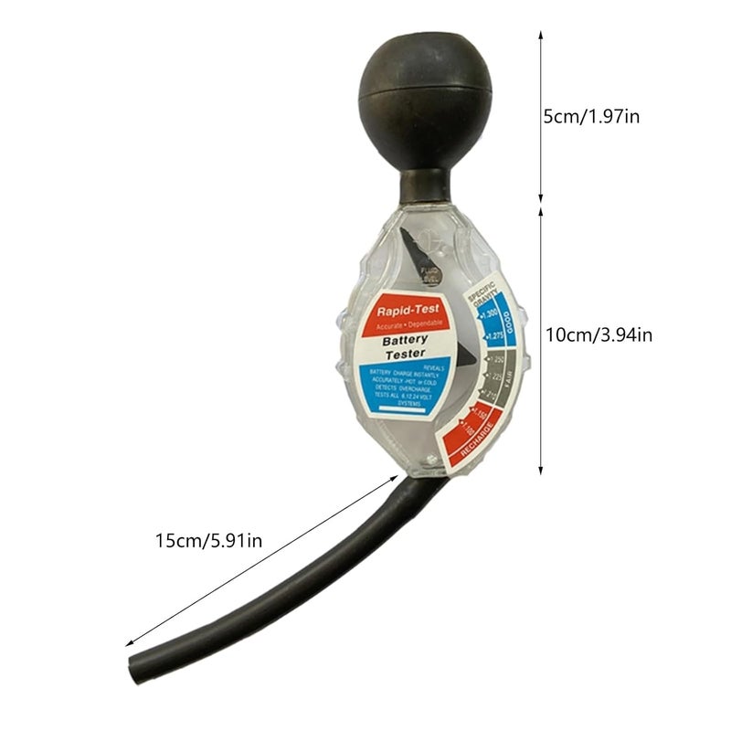 Acid Density Tool Rapid-Tester Vehicle Car Battery Hydrometer Cycle Vehicle Car Hydrometer Rapid Fast Detection Acid Density Tools - Image 5