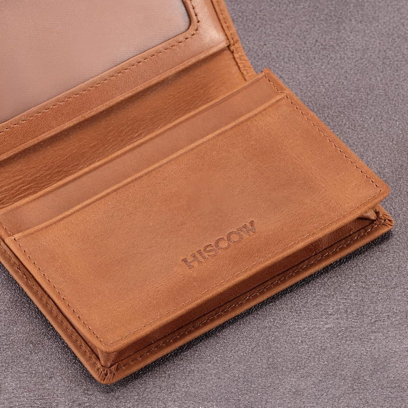 HISCOW Leather Business Card Case Holder for Men & Women, Italian Calfskin - Image 5
