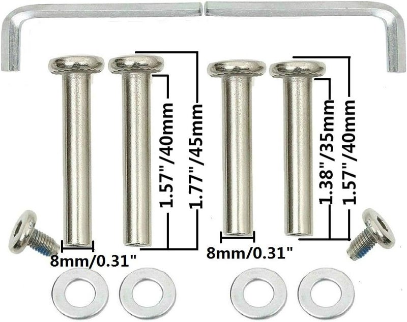 Oro 1 Pair Luggage Wheels Replacement 75 * 24mm Case Wheels with 8mm Bearings for Suitcase and Inline Outdoor Skate and Caster Board - Image 4