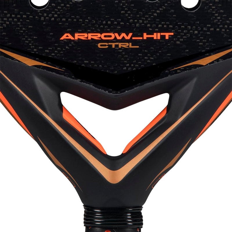 Adidas Arrow Hit Ctrl 2026 Padel Racket - Lightweight Performance Racquet For Control, Power & Comfort - Black/Orange - Image 2