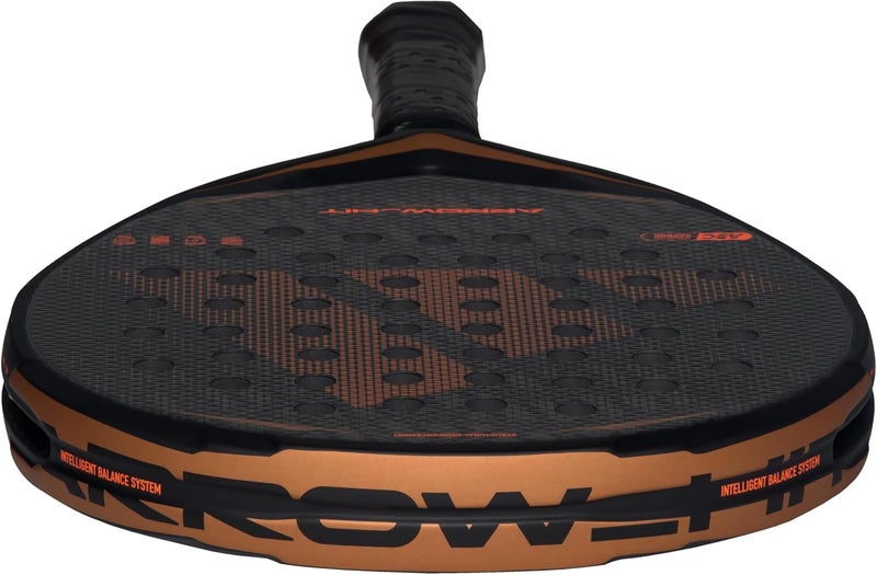 Adidas Arrow Hit Ctrl 2026 Padel Racket - Lightweight Performance Racquet For Control, Power & Comfort - Black/Orange - Image 4