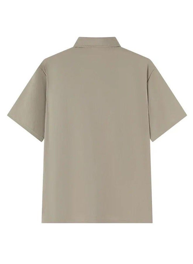 PATELIS Oversized Men's Polo Shirt with Ice Silk Cooling Nylon | Quick-Dry & Heat-Resistant 5XL 6XL 7XL  - Image 5