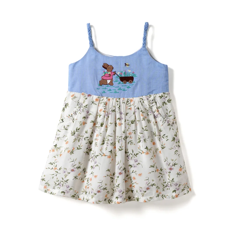 Nautinati Floral Embroidered Dress