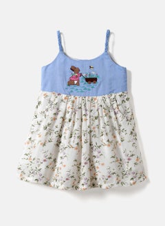 Nautinati Nautinati Girls' Bunny Embroidered Dress  - Image 1