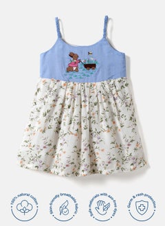 Nautinati Nautinati Girls' Bunny Embroidered Dress  - Image 5
