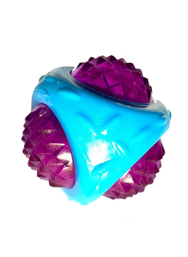 Generic Pet Interactive Diamond Cut Led Whistle Squeaky Squeaker Ball Chew Toy For Dogs And Cats (Color May Vary)  - Image 1