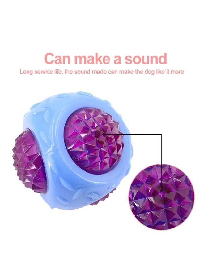 Generic Pet Interactive Diamond Cut Led Whistle Squeaky Squeaker Ball Chew Toy For Dogs And Cats (Color May Vary)  - Image 5