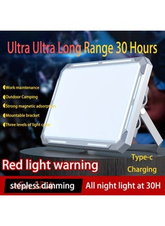 Generic LED Camping Work Lantern, Multifunctional Camping Lights, Battery Powered 4000mAh, 7 Light Modes, IP44 Waterproof, Rechargeable Light with Magnet for Outdoor, Emergency, Fish, Hiking  - Image 2