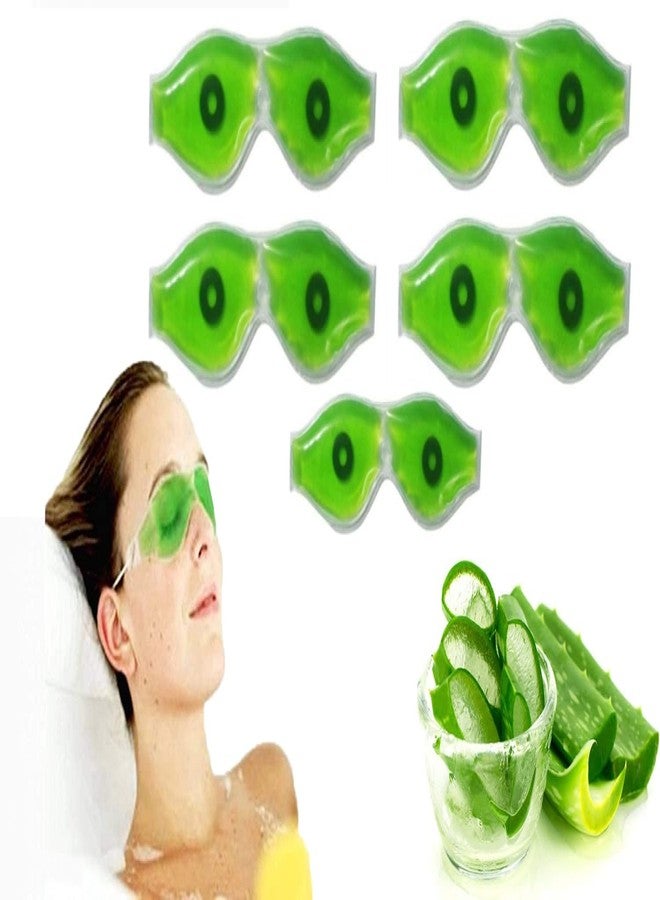 INEVER Aloe Vera Cooling Gel Sleeping Eye Mask for Eye Patches Remove Dark Circles Fatigue Cool Eyes Patch Pads Eye Care (pack of 5) - Image 1