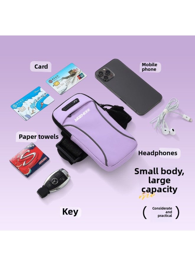 Generic Running Mobile Phone Bag Sports Arm Bag Men's Special Bag Fitness Arm Cover Artifact For Men's Outdoor Morning Running Equipment For Men-Color:Classic Black  - Image 3