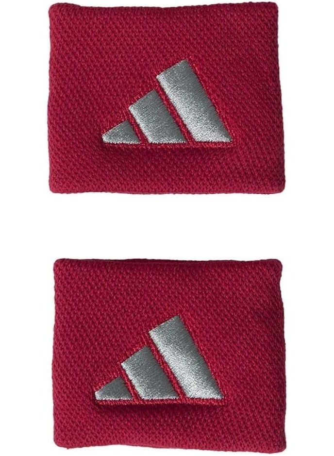 اديداس أشرطة معصم كبيرة أديداس – أحمر/رمادي، لامتصاص العرق أثناء التدريب المكثف - Image 4