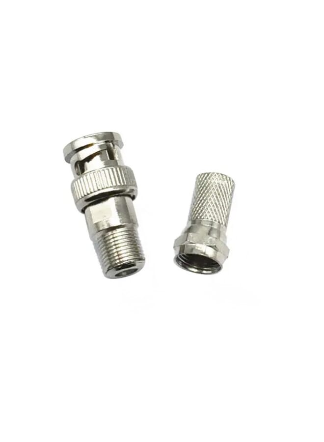 فوجي ستار موصل محول BNC ذكر إلى F أنثى مع مجموعة مقابس F مكونة من 100 FS-BIFI - Image 2