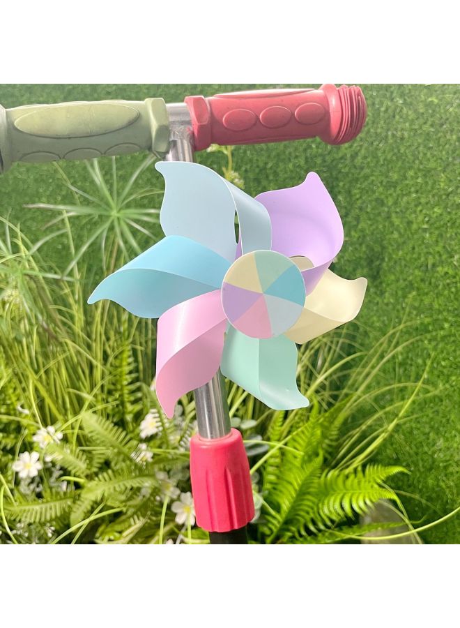 Children's Scooter Rotating Windmill Decorative Pendant Windmill Outdoor Toy Colorful Bicycle Baby Stroller-Color:(1 Pack Retail) [Bee Windmill 16CM] Send Short Pole Long Pole-Specifications:pendant Windmill - Image 5