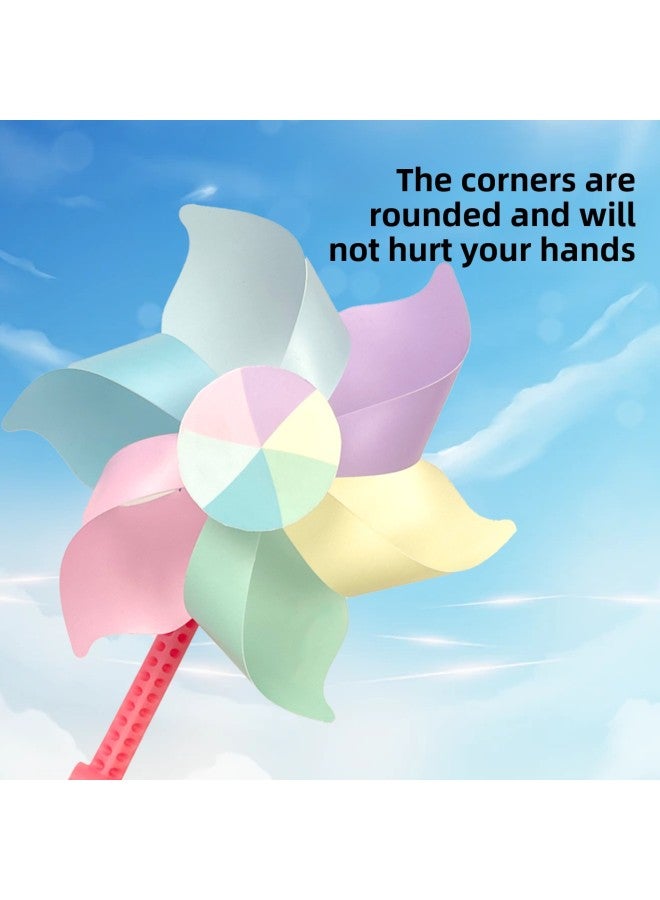Children's Scooter Rotating Windmill Decorative Pendant Windmill Outdoor Toy Colorful Bicycle Baby Stroller-Color:(1 Pack Retail) [Bee Windmill 16CM] Send Short Pole Long Pole-Specifications:pendant Windmill - Image 3