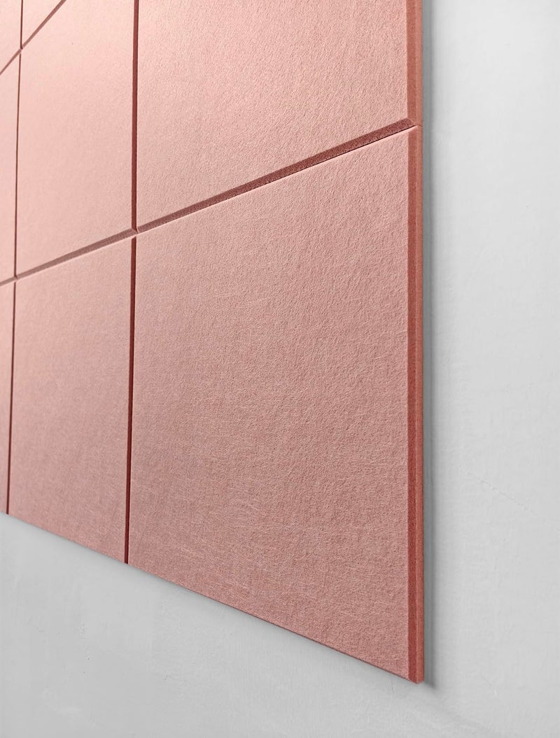 DECORITA Large Cork Board Alternative - 47"x35" 12 Pack Felt Wall Tiles with Safe Removable Adhesive Tabs, Cork Wall Tiles Cork Board for Home Office Pin Board Tack Board 48 x 36 - Pink - Image 5