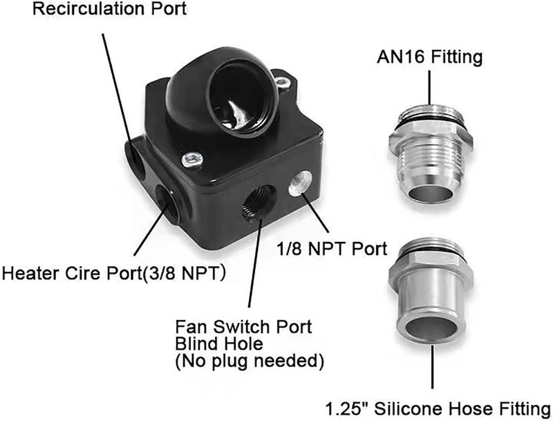 WnSEu MSCRP Swivel Neck Thermostat Housing V2 for K-Series K20 K24 - Image 2