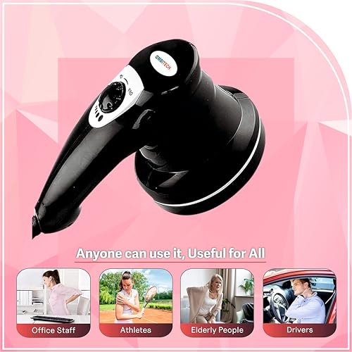 AmbiTech Premium Personal Massager With 1 Year Replacement Warrenty| Deep Tissue Percussion Massage for Shoulder, Leg, Foot, Muscles|Electric 4 Versatile Massage Heads - Image 5