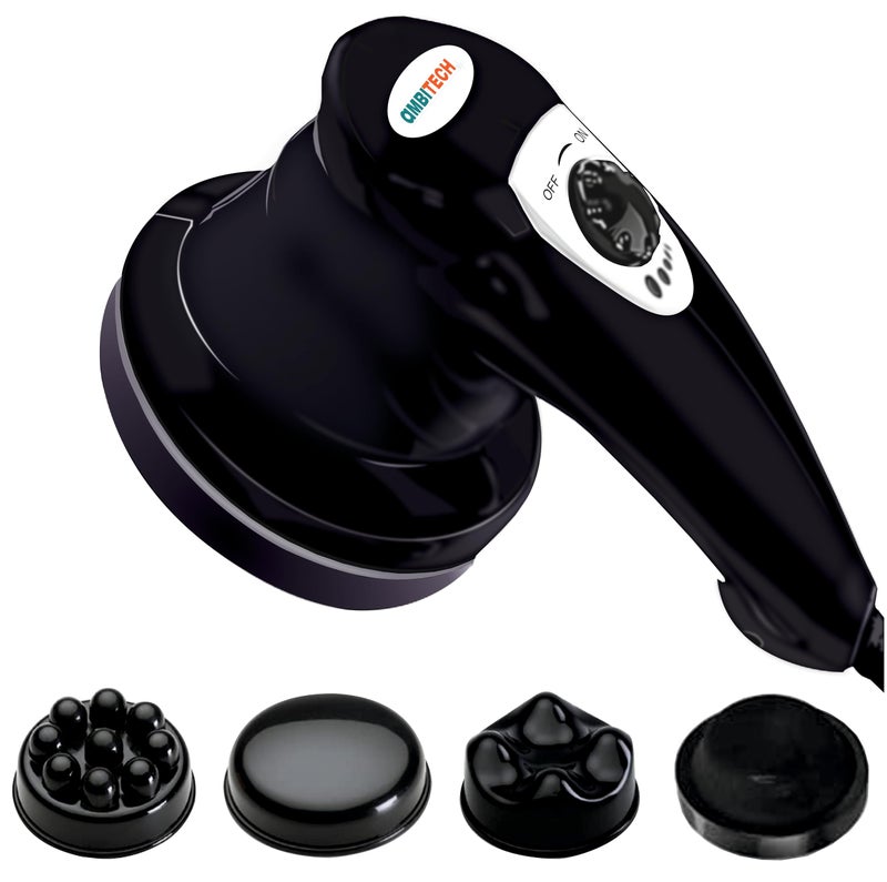 AmbiTech Premium Personal Massager With 1 Year Replacement Warrenty| Deep Tissue Percussion Massage for Shoulder, Leg, Foot, Muscles|Electric 4 Versatile Massage Heads - Image 1