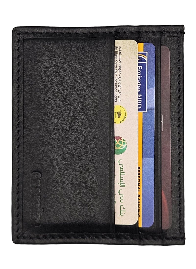 Energize Card Holder Genuine Leather Wallet for Men, Premium Leather Material with Versatile Compartment, Ideal for Traveling & Daily Use, Perfect Gift for Any Occasion  - Image 1