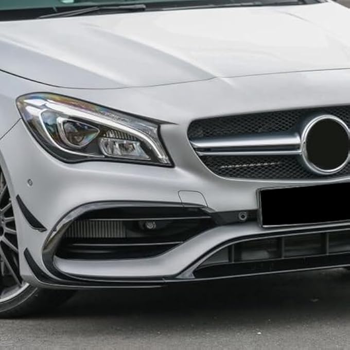 FINMOKAL Front Bumper Side Spoiler Splitters Fins Compatible with Mercedes Benz CLA Class W117 C117 2016-2019 CLA200 CLA220 - Image 4