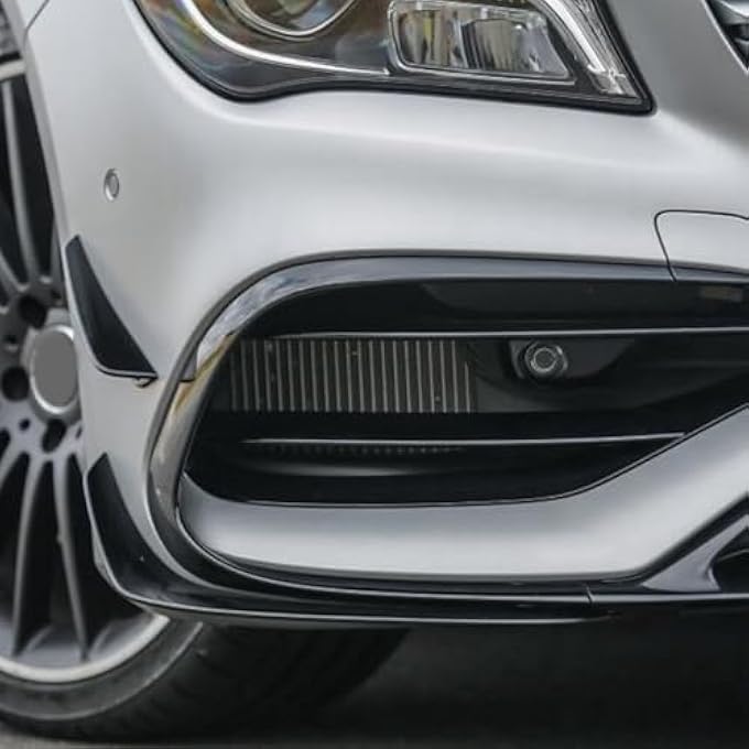 FINMOKAL Front Bumper Side Spoiler Splitters Fins Compatible with Mercedes Benz CLA Class W117 C117 2016-2019 CLA200 CLA220 - Image 3