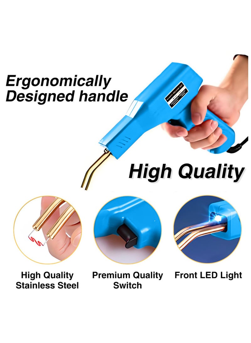 ZLH HITY Plastic Welding Machine Car Bumper Repair Kit, 400 Pieces Hot Welding Nail and Pliers Plastic Welding Machine for Repairing Broken Cracked Plastic Parts - Image 3