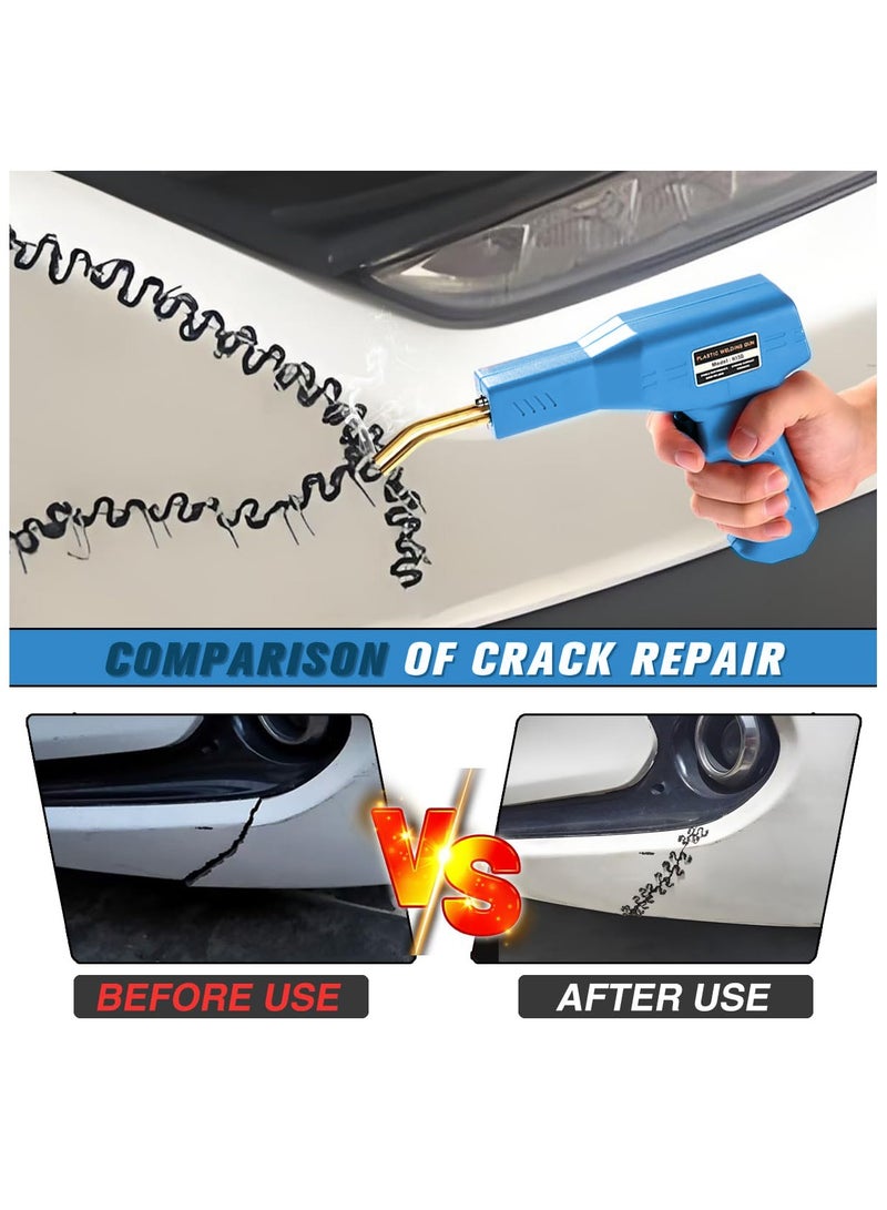 ZLH HITY Plastic Welding Machine Car Bumper Repair Kit, 400 Pieces Hot Welding Nail and Pliers Plastic Welding Machine for Repairing Broken Cracked Plastic Parts - Image 4