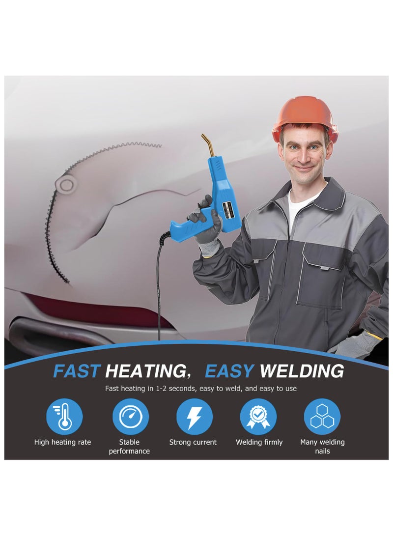 ZLH HITY Plastic Welding Machine Car Bumper Repair Kit, 400 Pieces Hot Welding Nail and Pliers Plastic Welding Machine for Repairing Broken Cracked Plastic Parts - Image 5
