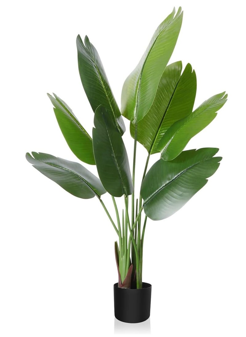 TYCOM Artificial Tree Fake Plants Fake Trees Faux Plants Indoor Realistic Plants for Office Home Room Store Decor Height 60 CM Traveler Palm.  - Image 1