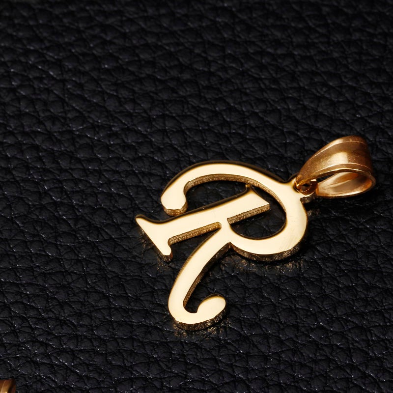 Kalapure Initial Charms Gold Initial Pendant 14k Gold Letter Charm Name Pendant for Women & Men - Image 2